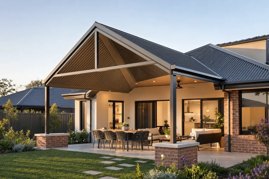Gable Roof Patios built in Wanneroo, Perth